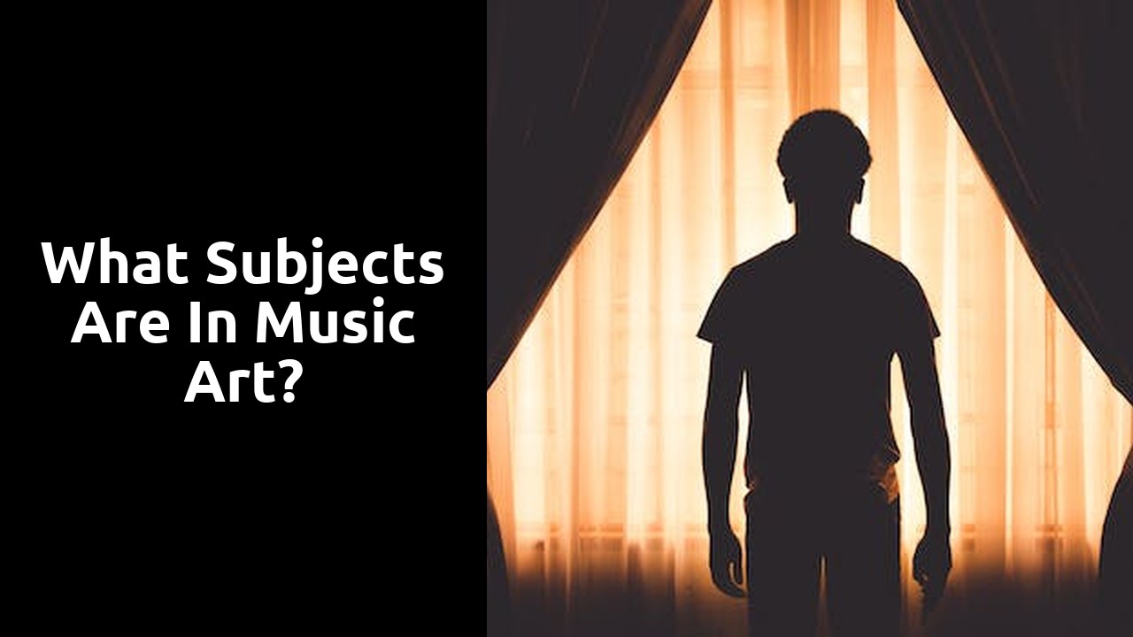 What subjects are in music art?